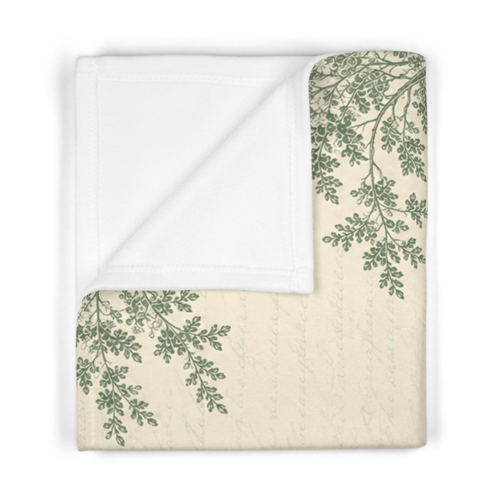 THE SHEPHERD’S BLESSING™ FLEECE BLANKET VINTAGE GREEN & CREAM