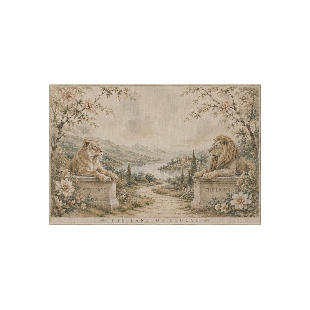 The Trial of Faith™ Indoor/Outdoor Mat Heirloom Linen