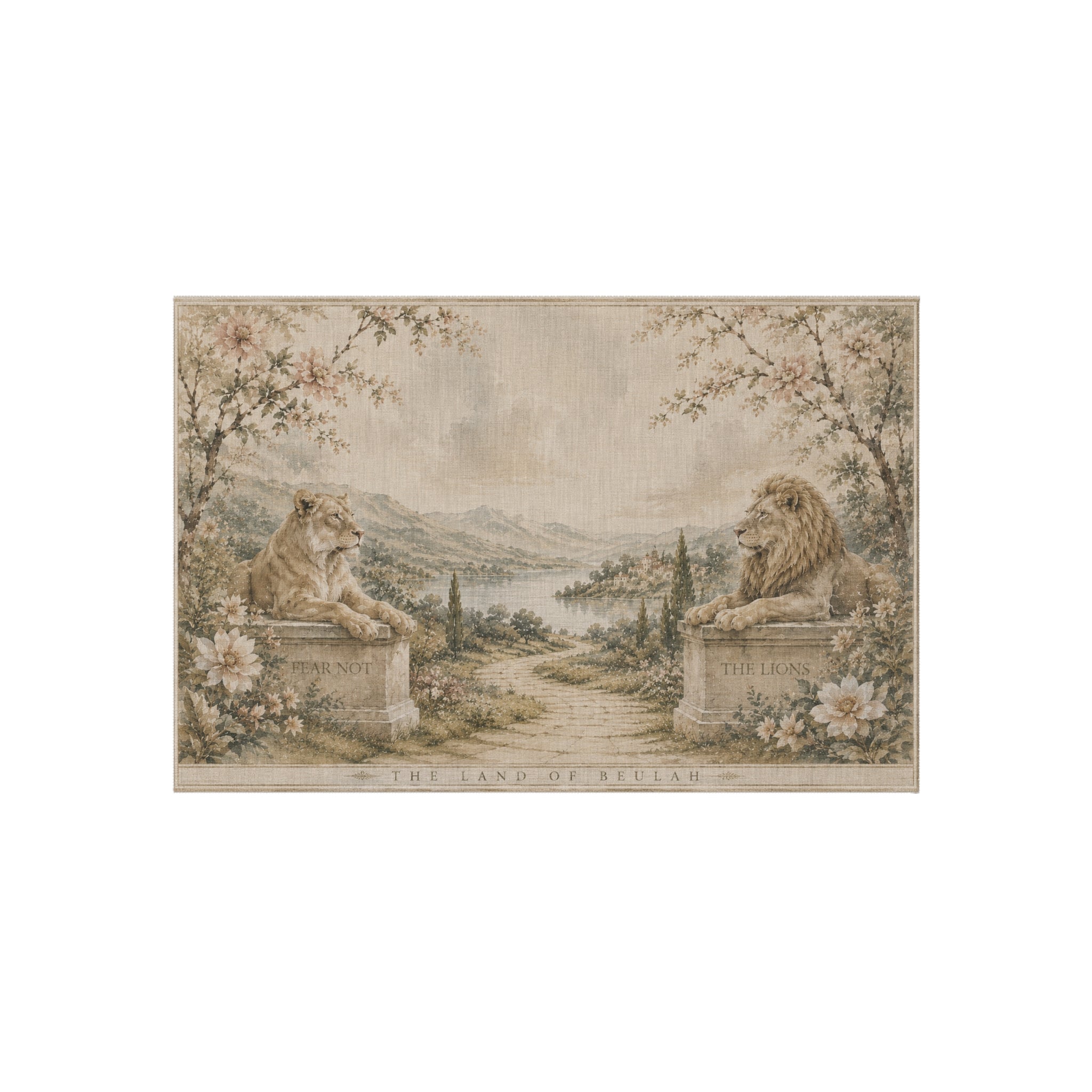 The Trial of Faith™ Indoor/Outdoor Mat Heirloom Linen