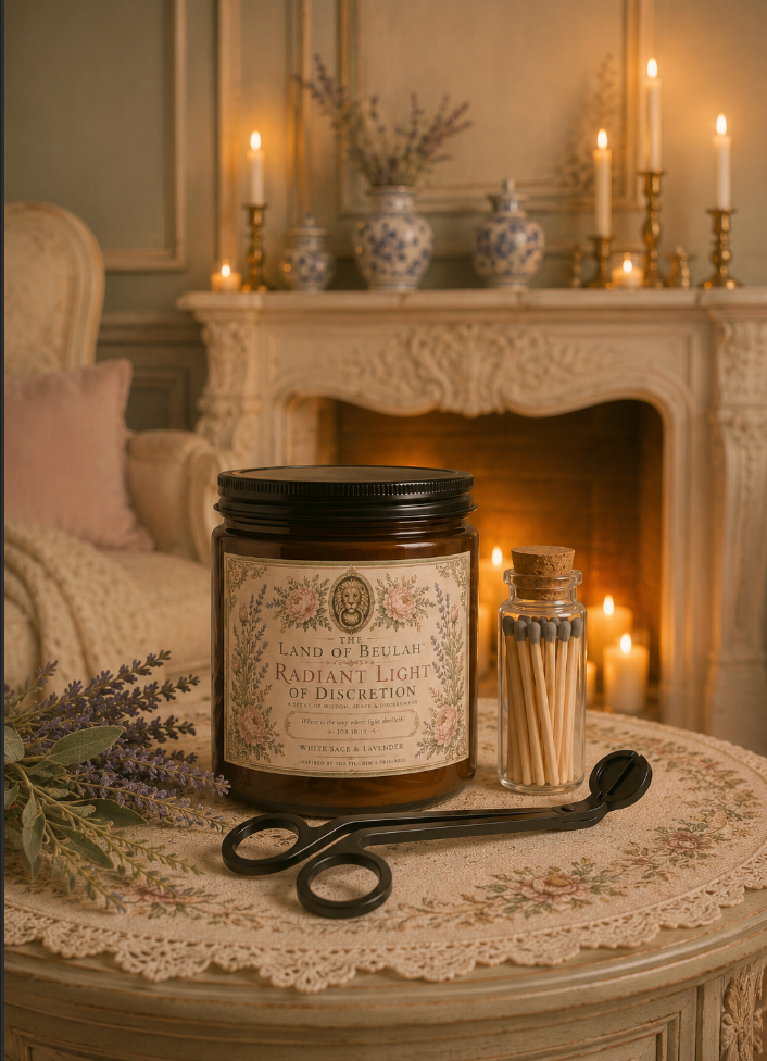 LIGHT OF DISCRETION CANDLE SET™ — Scented Jar Candle with Matches & Wick Trimmer